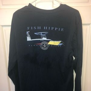 Fish hippie long sleeve shirt